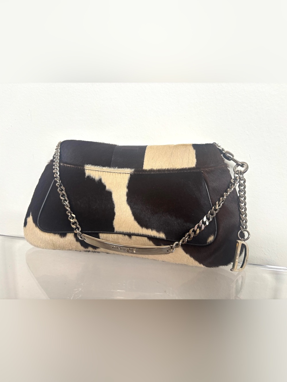 Rare Christian Dior Fur Shoulder Bag Vintage Luxury Collector Bag - Picture 6 of 11